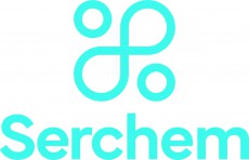 Serchem logo Clean Blue Portrait CMYK